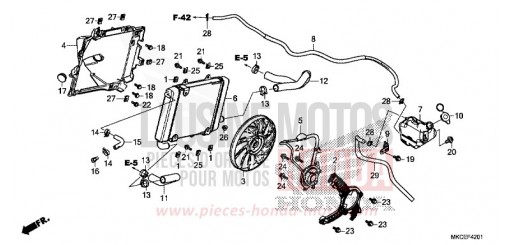 RADIATOR (L.) GL1800K de 2019